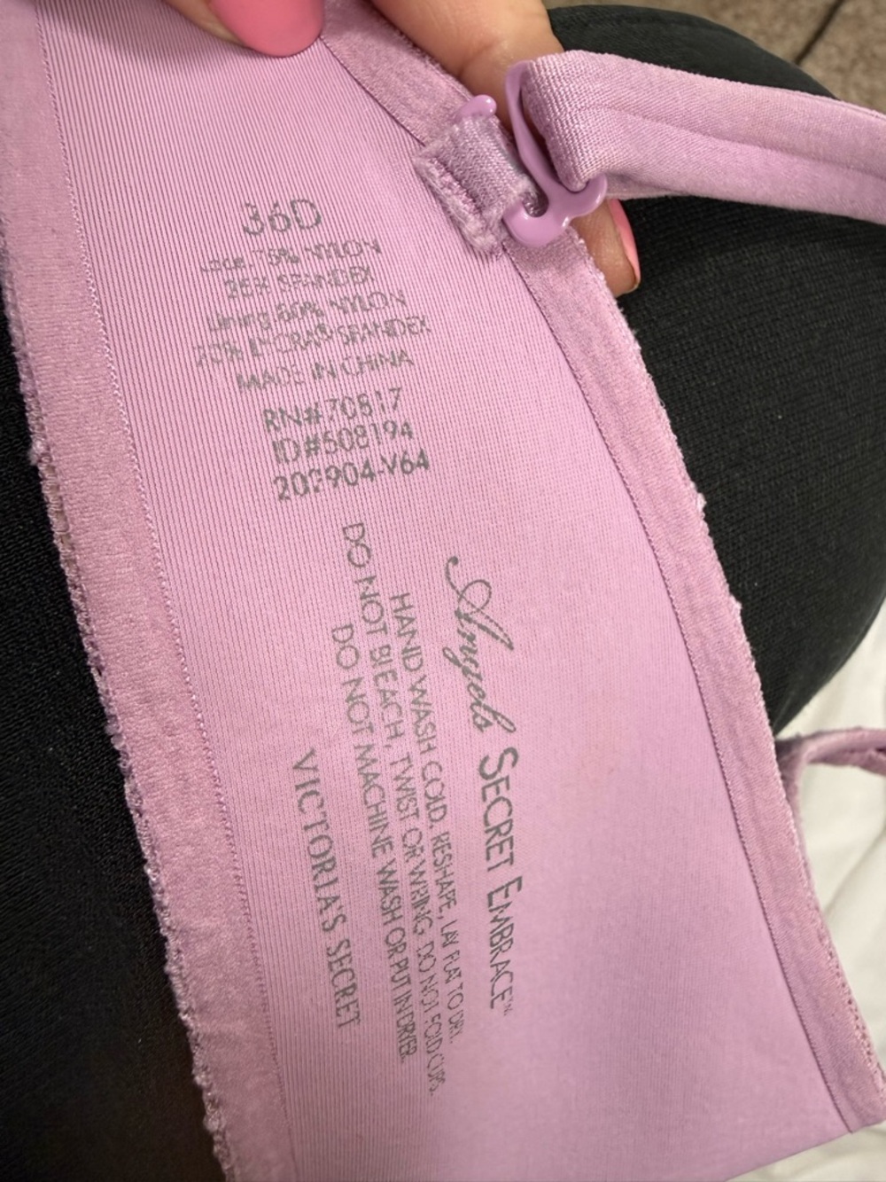 Victoria's Secret angels secret embrace mauve Lace Push-Up Bra size 36D - Picture 2 of 9